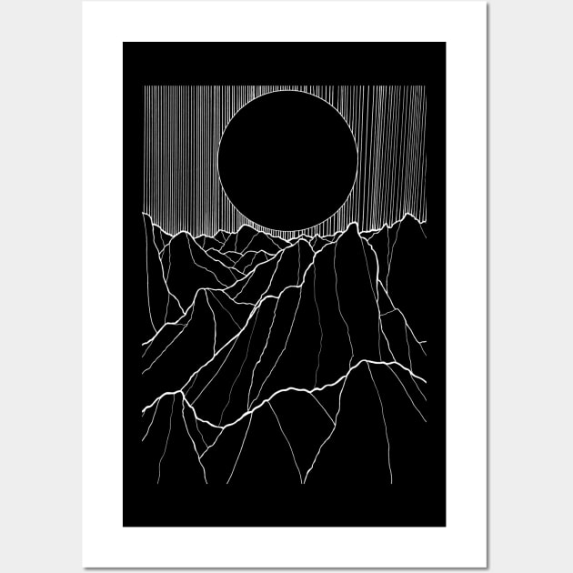 The dark moon Wall Art by Swadeillustrations